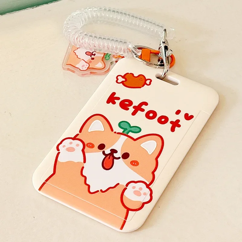 Porta carte per autobus ID studenti Porta carte tulipano orso coniglio con corda elastica Protezioni per carte di credito Custodia per carte bancarie rosa: Grigio