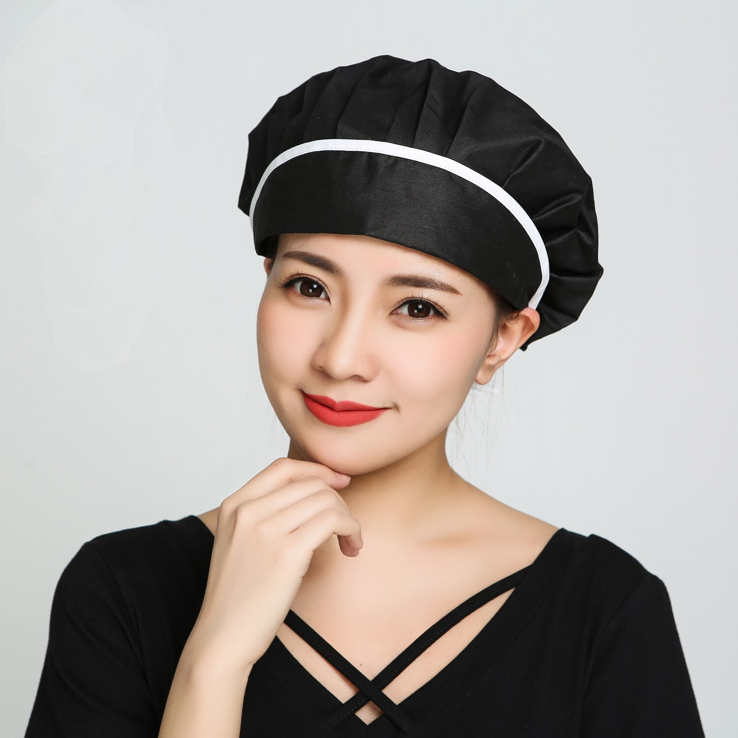 Unisex Chef Restaurant Uniforms Hotel Work Wear Waitress Master Cooker Bake Breathable Adjustable Printed Mushroom Hat Cap: Color14