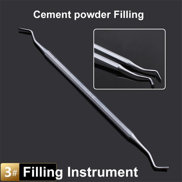 1pc dental spatel blandningskniv vax carver rostfritt stål dubbeländad komposit harts fyllning instrument vax skopa skulptering: Vit