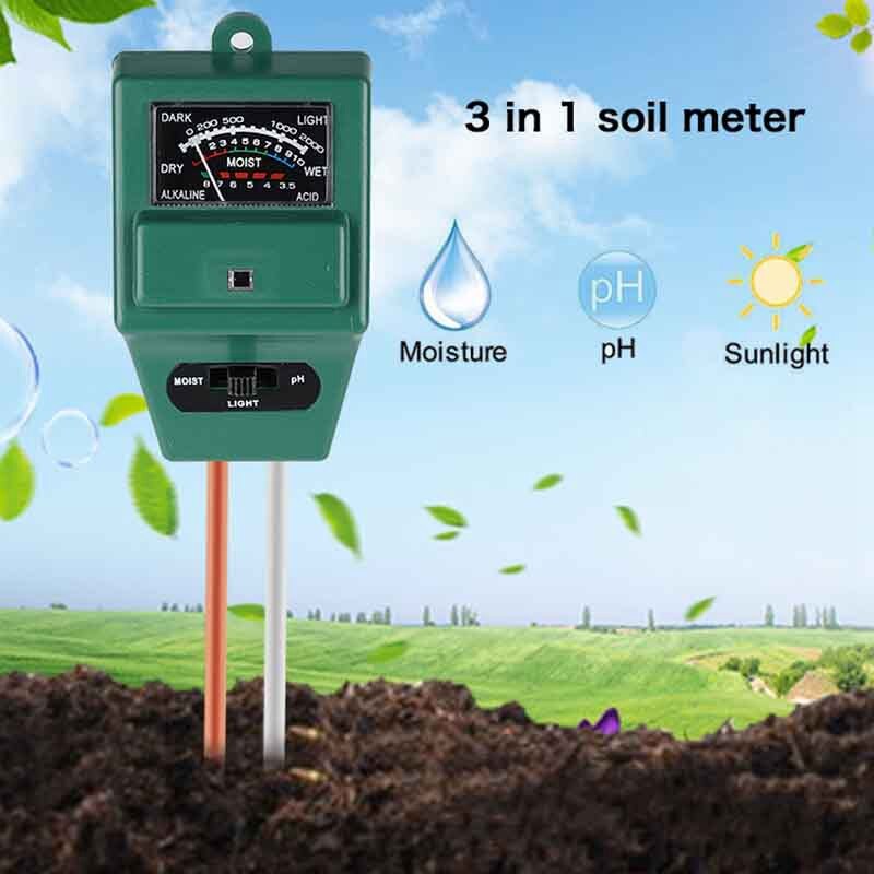 GTBL 3-In-1 Horticultural Land Tester Land Detector Land Humidity/Brightness/Acidity Meter PH Value