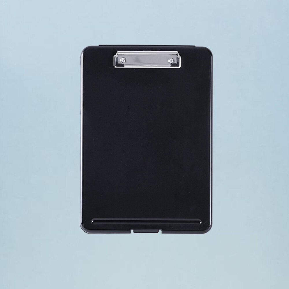 A4 Clipboard File Clip Hardboard Paper Holder Memo Folders Board Pencil A4 Paper Container Box for Home School Office (T