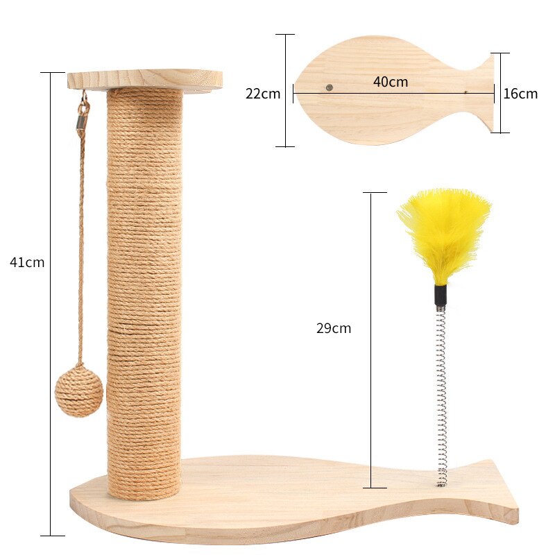 Sisal Cat Scratcher Cat Scratching Post Claw Sharpener Wearable Won't Fall Cat Climbing Shelf Funny Cat Toys Cat Supplies: Option 6