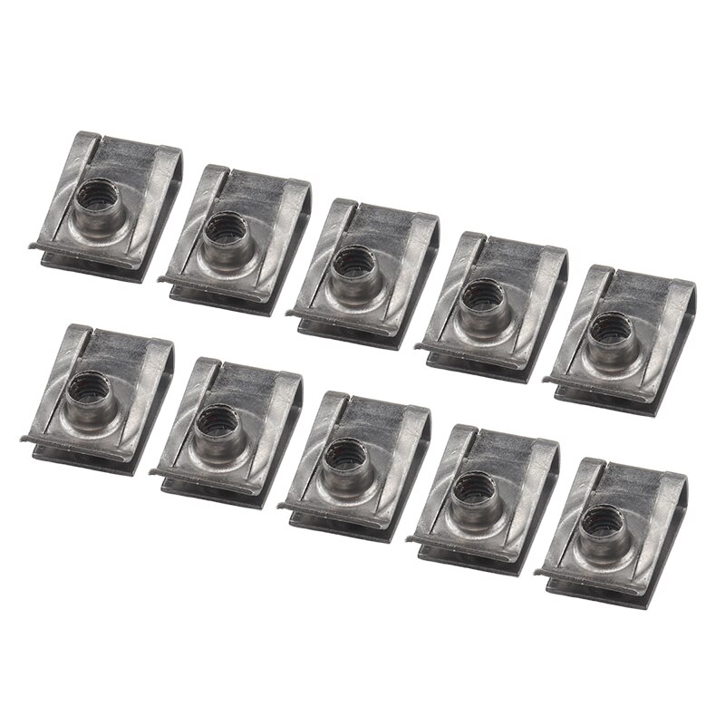 10pcs M4/M5/M6/M8 For Motorcycle Car U Nuts Speed Clip Fastener Assorted Kits 304 Stainless Steel U-shaped Clip Chimney Nut: M4