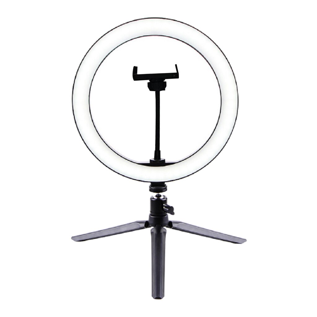 Rgb cor anel de luz 10 polegada led controle remoto círculo lâmpada com telefone montar clipe tripé suporte para maquiagem fotografia iluminação