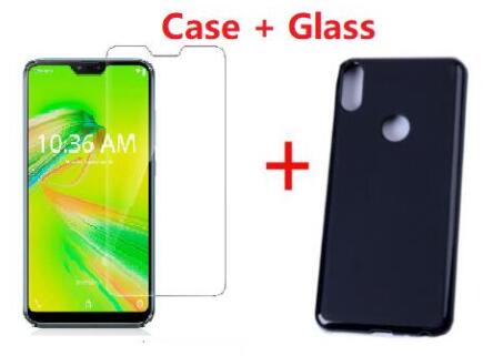 Für Samsung Galaxis A21 fallen + Gehärtetem Glas transparent Weiche Gel Haut Klar Samsung Galaxis A21s Silizium Abdeckung: Case und Tem Glass / Galaxy A21