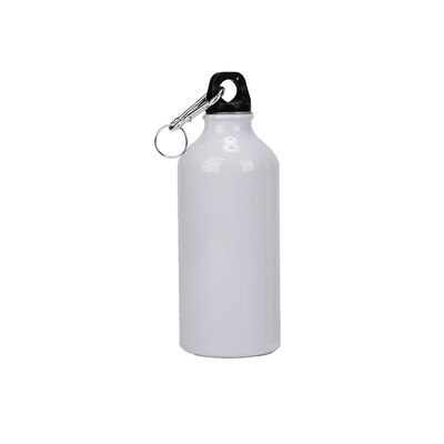 400 ml draussen Sport Wasser Wasserkocher tragbar Aluminium Single Schicht kalt Wasser Tasse Männer Frauen Reiten Wandern Camping Wasser Flasche: Weiß