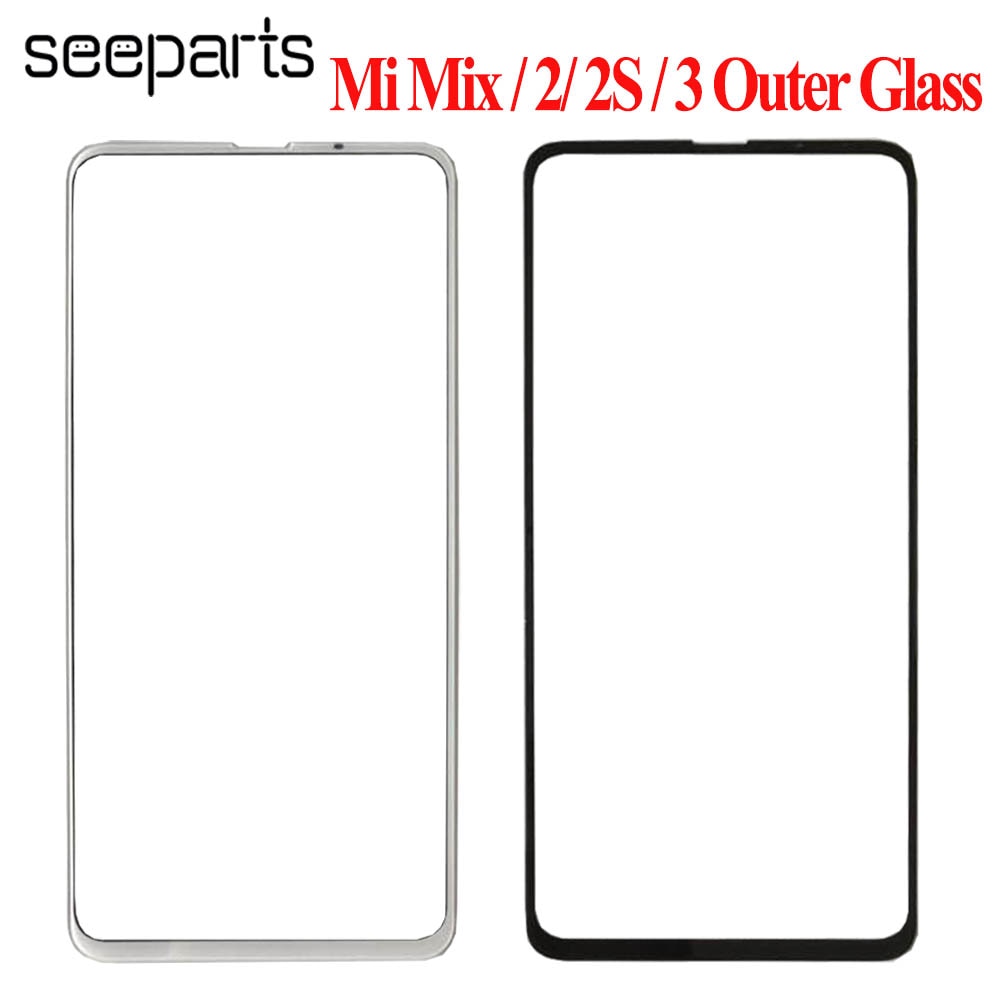 Für XiaoMi Mi Mix mix 2 3 Mix 2S Vordere Äußere Glas Panel Glas Ersatz Teile MI Mix 2 2s Äußere Glas Mix 3 Front Glas