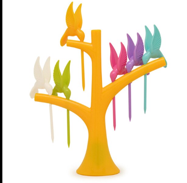 Fruit vork Mooie bloemvorm creatieve kleurrijke fruit plukken creatieve fruit vork vorm mooie Fruit vork voor kinderen