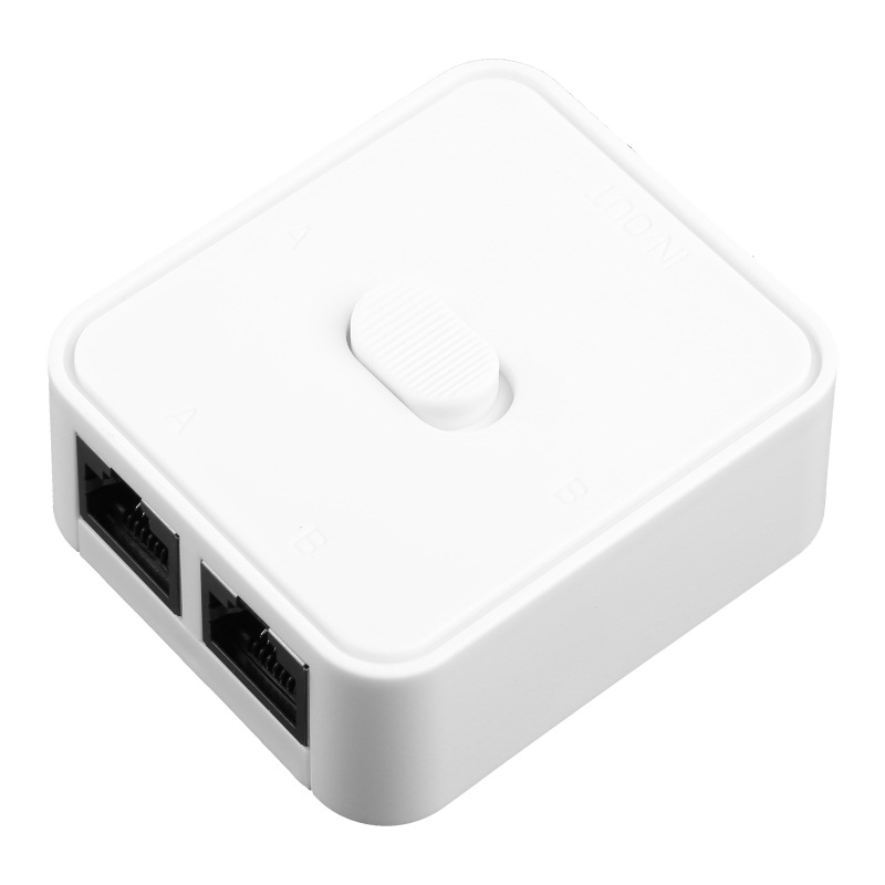 Adaptateur Ethernet 1000Mbps 1 entrée 2 sorties, séparateur RJ45, connecteur Lan Cat 6 rj45, coupleur de commutateur pour PC portable, boîtier TV, routeur: Rouge