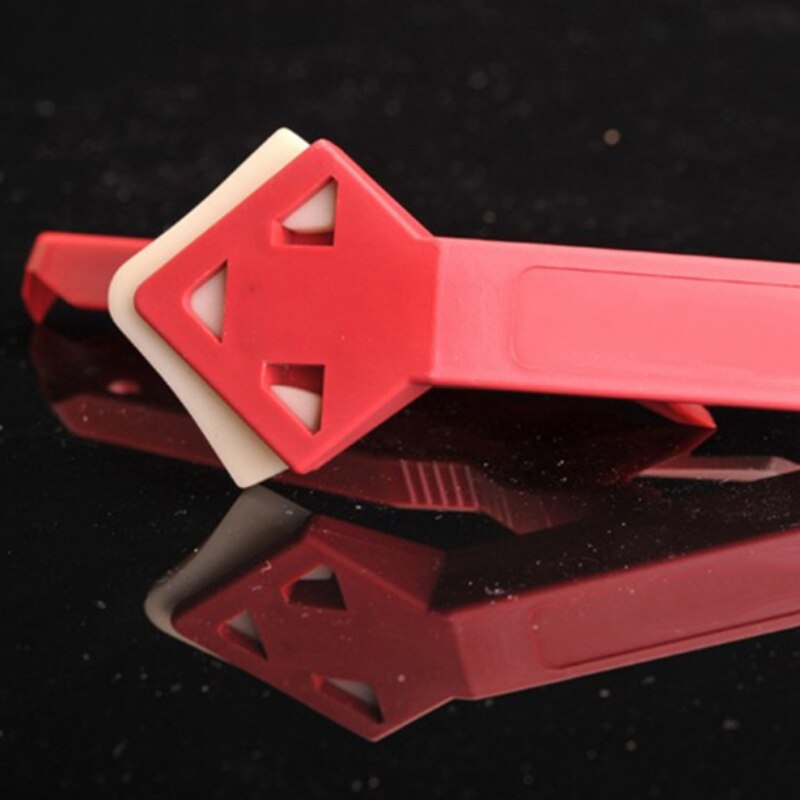 Rasqueta angular de silicona para construcción, rasqueta de vidrio de silicona para rascar vidrio, pala, eliminación de cuchillas de goma Residual, 2 uds.