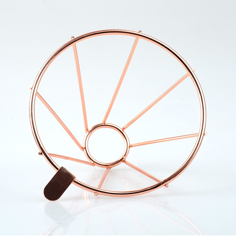 Rose Gold Metal Reusable Coffee Filter Holder Coppper Brew Drip Coffee Filters Accessories Funnel Mesh Tea Filter Basket Tools