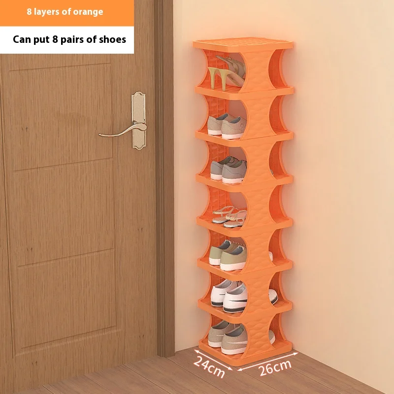 Schuhregal, Schuh-Organizer mit mehrschichtigem farbigem Schrank, Schuhregale, einfaches Schuhregal, abnehmbare Schuhregale für Schlafzimmer: blaue farbe