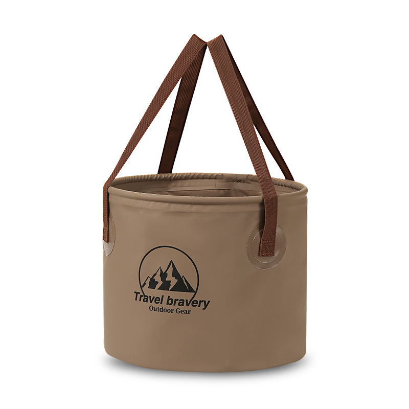 10L Bucket All for Fishing Stuff Fishing Supplies Accessories Tackle Articles Accessory Goods Suitcase Sports Entertainment: Brown