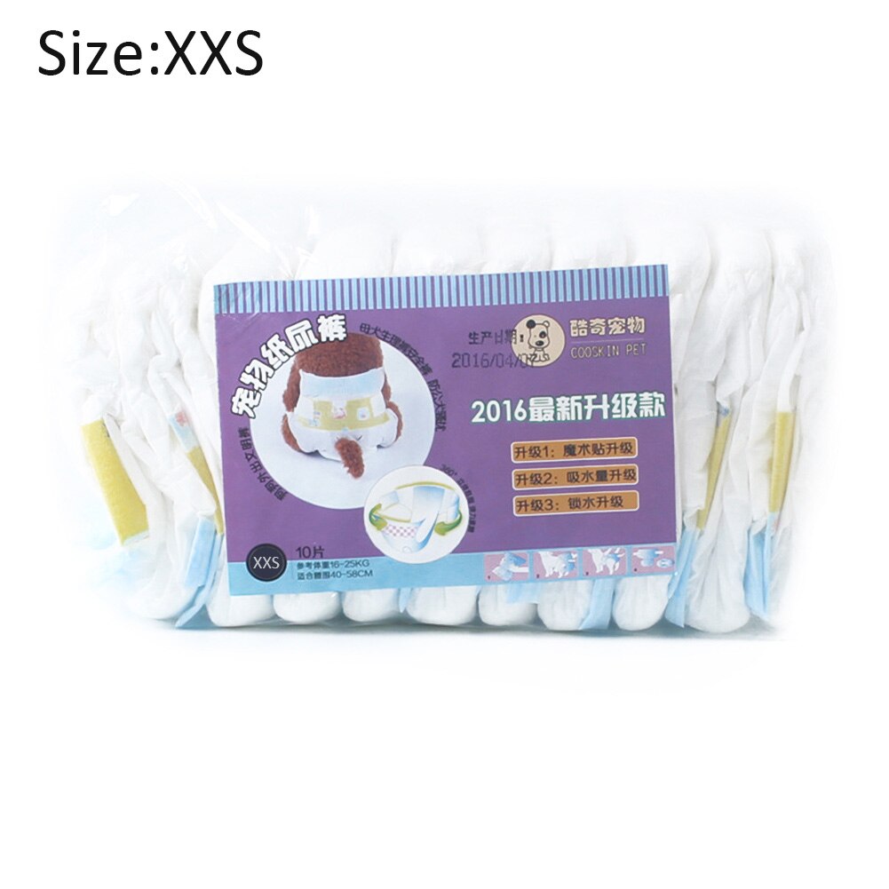 Pañales desechables para perros de compañía, protección Ultra, productos para mascotas al mejor precio, 10 Uds.: 2XS
