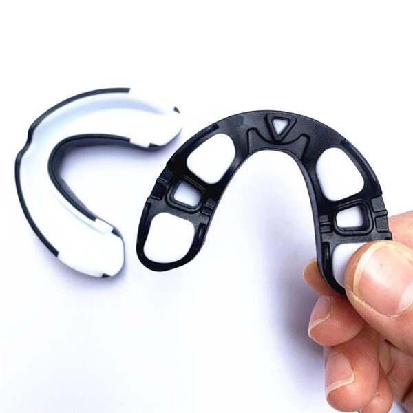 Protège-dents Sport Pour Boxe, Rugby, Football - Adulte, Noir, Avec étui Squelette - Confort Et Protection Optimale
