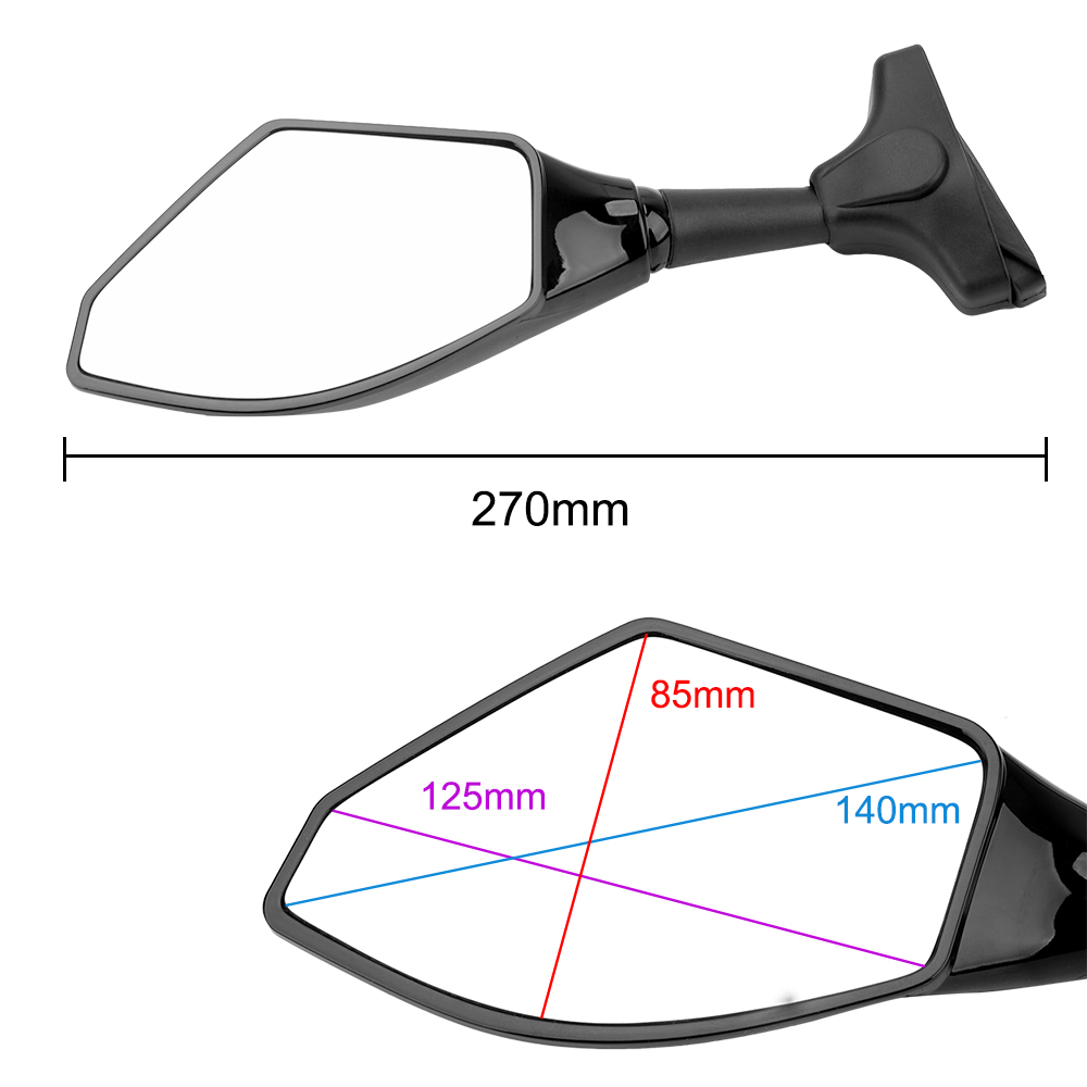 Universele Motorfiets Led Richtingaanwijzer Spiegelt Een Paar Draai-Indicatoren Geïntegreerde Zijspiegels Achteruitkijkspiegel