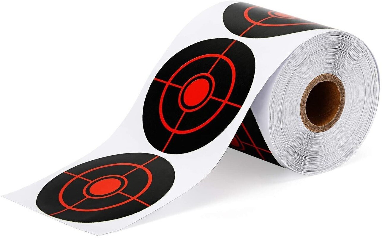 100pcs/250pcs 3 Inch Shooting Splatter Target Stickers Roll 7.5cm Adhesive Reactive Targets Stickers Paper Targets