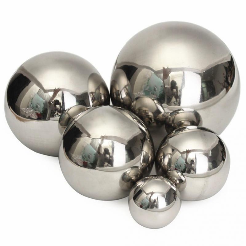 High Brightness Shine Sphere Stainless Steel Mirror Sphere Ball 15cm/12cm/10cm/8cm/5.1cm Home Garden Ornament Decoration