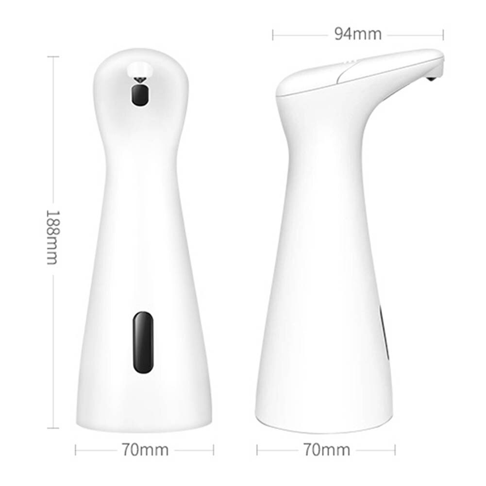 200ml intelligent automatisk sæbedispenser berøringsfri sensor sort håndvaskeanordning dispenser badeværelse tilbehør