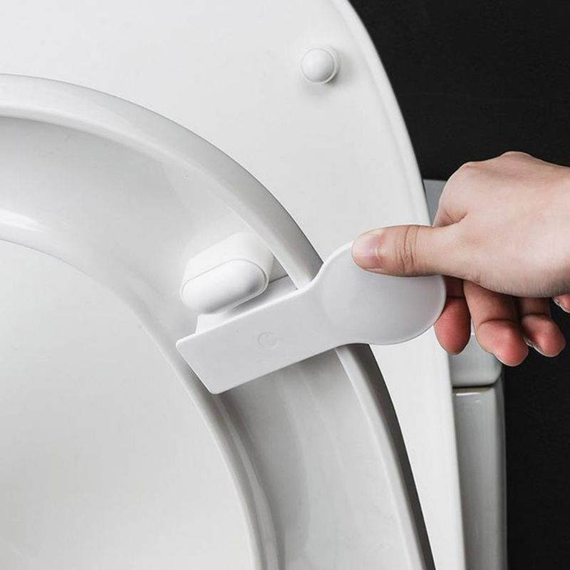 Toilet Cover Lifting Device,Bathroom Toilet Lid Handle Sticker Portable Sanitary Handle Bathroom Seat Accessories