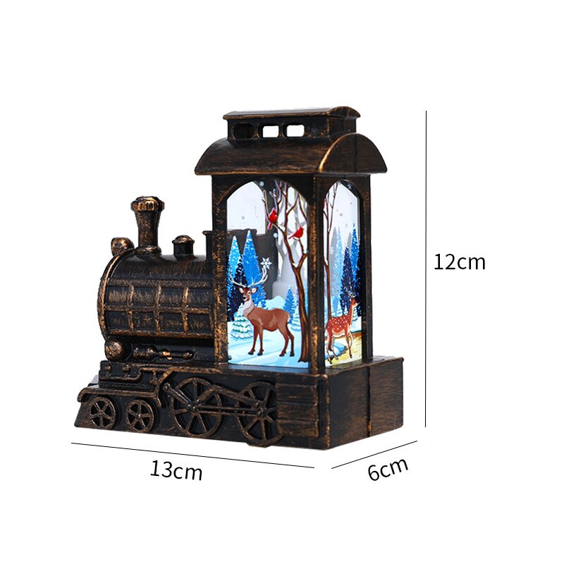 Weihnachten Dekorationen Für Haus Laterne LED Kerze Tee Licht Kerzen Weihnachten Baum Ornamente Santa Claus Elch Lampe Neue Jahr: 03