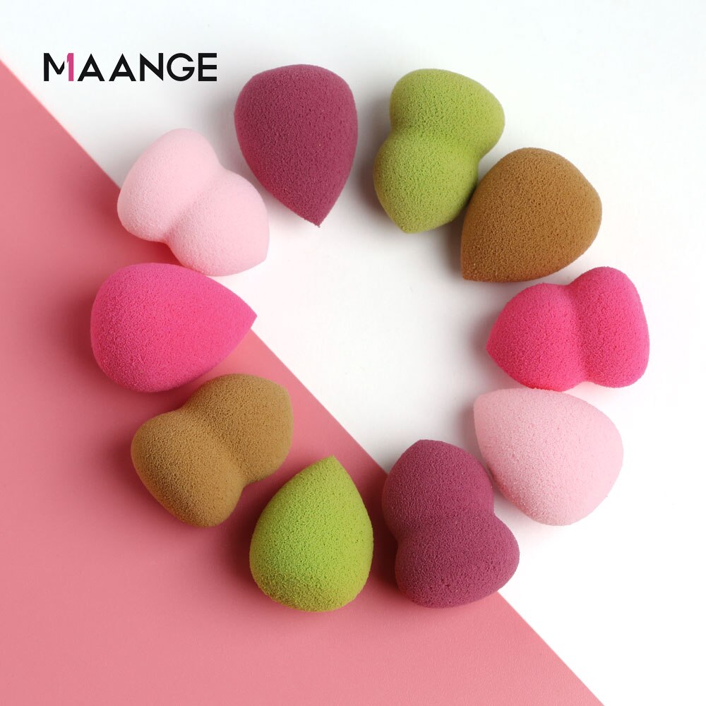 MAANGE 50Stck Mini Kosmetik machen-hoch Schwamm Puff Pulver Puff Glatte machen-hoch Stiftung Schwamm Schönheit machen-hoch-Werkzeug