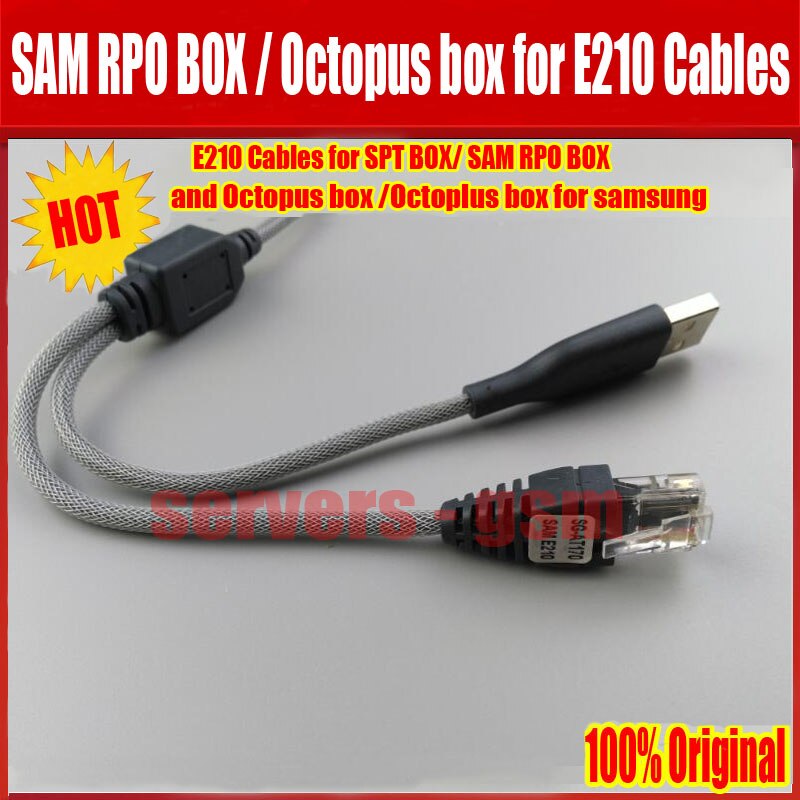 Cable trenzado Original E210 para caja OctopLus PRO, cable de desbloqueo de Flash para Samsung E210, repai