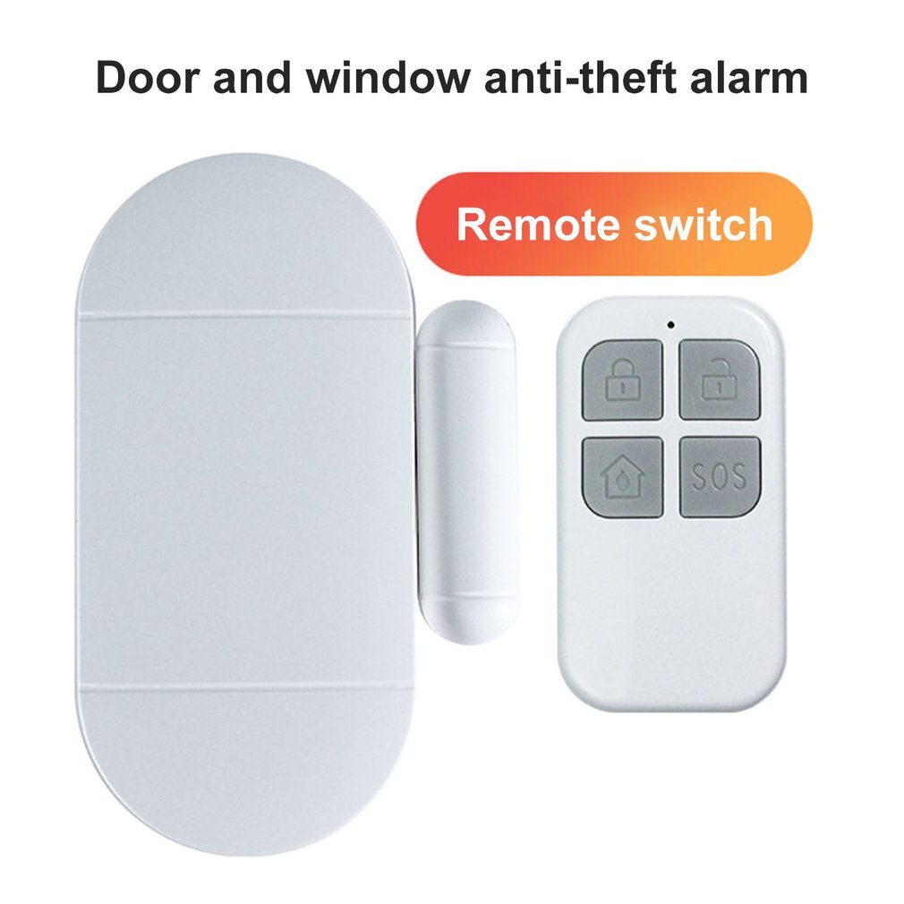 Door Window Alarms Entry Security ABS Wireless Remote Control Door Sensor Alarm Host Burglar Security Alarm System Home