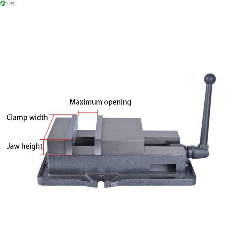 Angle-fixed precision machine vise CNC heavy duty 4-inch milling machine special vise flat-nose pliers