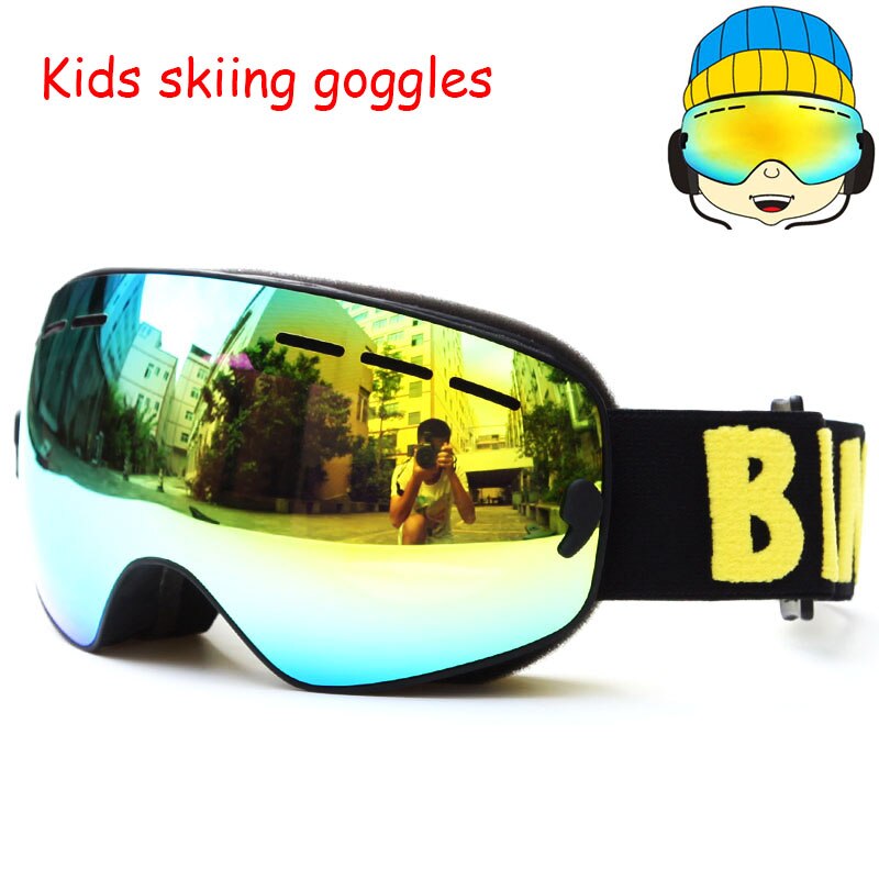 Skibrillen voor kinderen,  uv400 anti-condens snowboardbrillen, skibrillen met dubbele lens, skimaskers, winterskibrillen voor kinderen, brillen