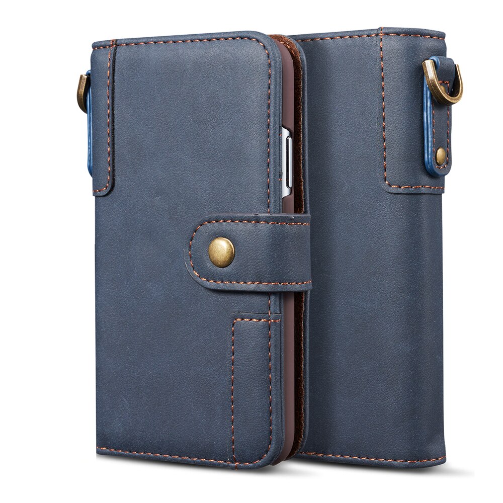 Luxe portemonnee tas telefoonhoesje voor huawei  p30 / p30 pro  / p30 lite / nova 4e vakken kaartslot magnetische knop flip cover coque: Voor huawei nova 4e / Blauw