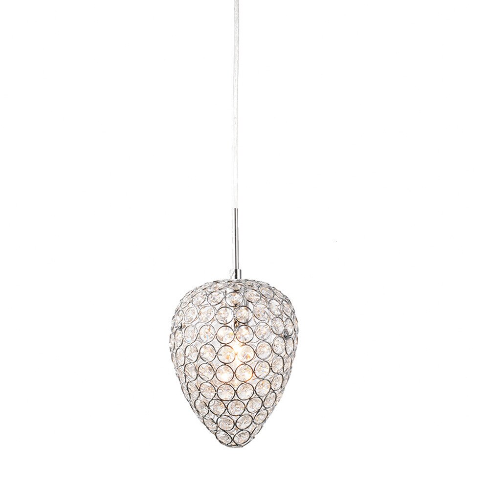 Italux Anela SN - Luminaire Suspendu Moderne à 1 Ampoule LED, Nickel