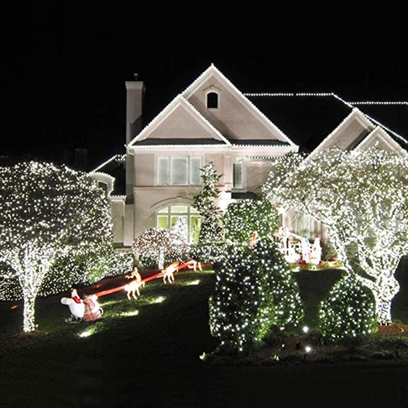 Outdoor Christmas Lights 10M 20M 30M 50M 100M LED String Lights Fairy Decoration Lights For Wedding Party Tree Garland
