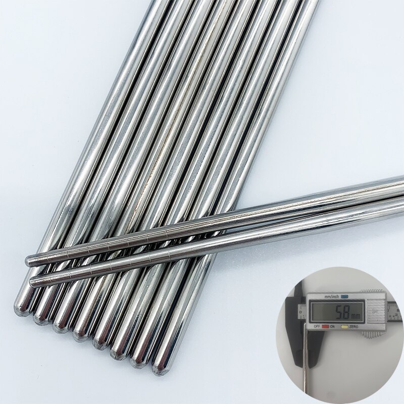 Five Pairs 22cm Metal Non-Slip Retro Blue White Porcelain Pattern Stainless Steel Chopsticks JDZ Sushi Sticks Convenient: 22CM-5Pair-Yuan