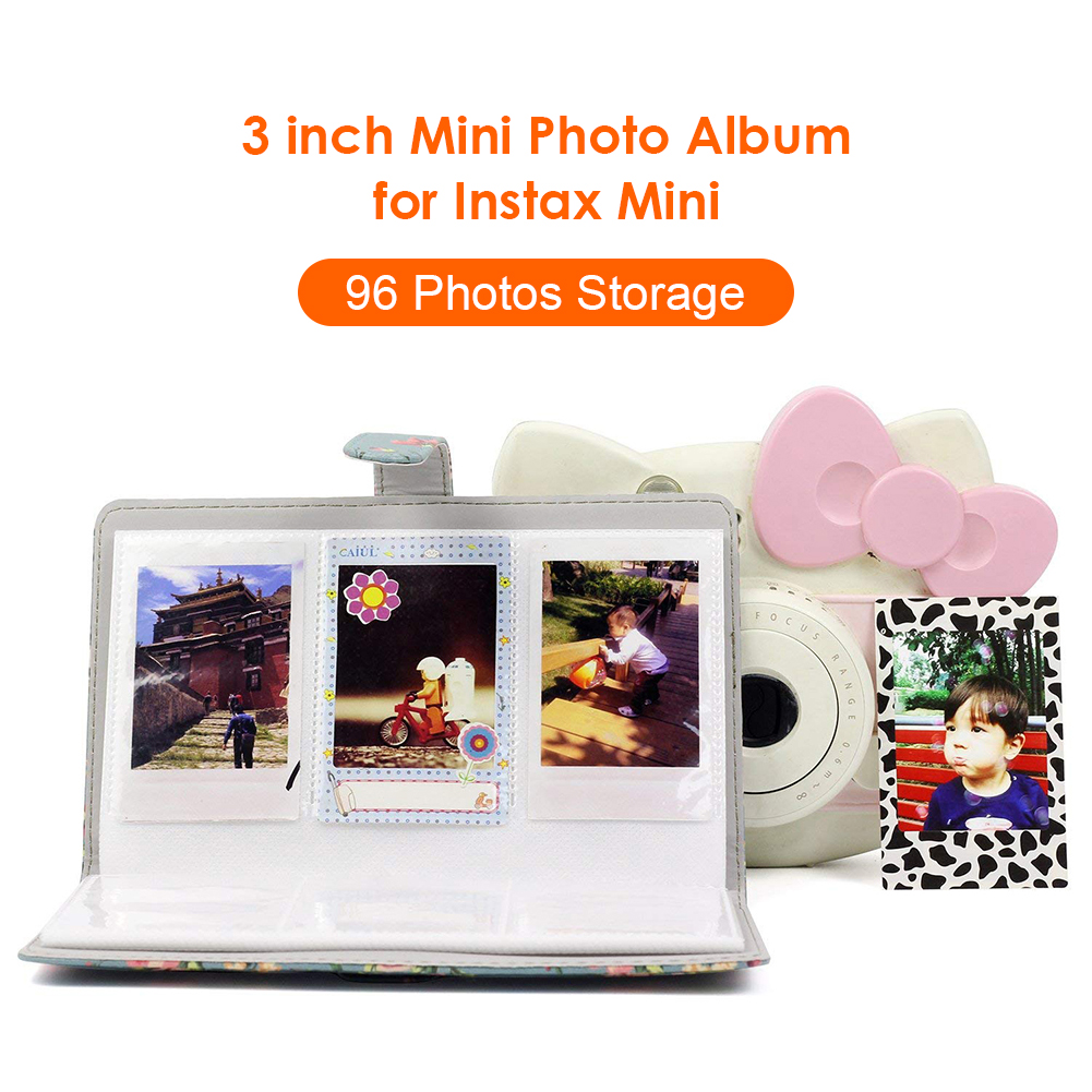 Album de Film Photo à 96 pochettes, livre de rangement d'images en cuir PU pour FujiFilm Instax Mini 12 11 8 9 7s, Mini Film de 3 pouces, format de papier