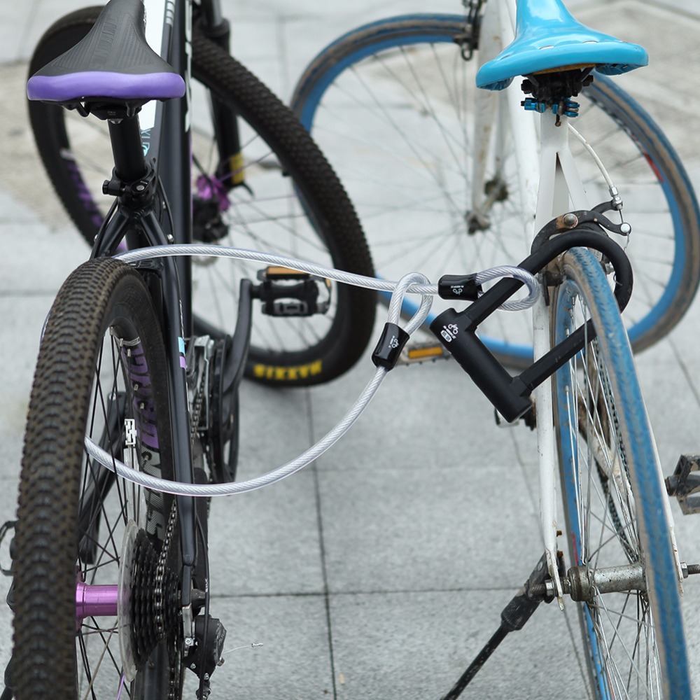 INBIKE – serrure en U antivol pour vélo de route et vtt, accessoires de cyclisme, câble de sécurité en acier robuste, jeu de serrures en U