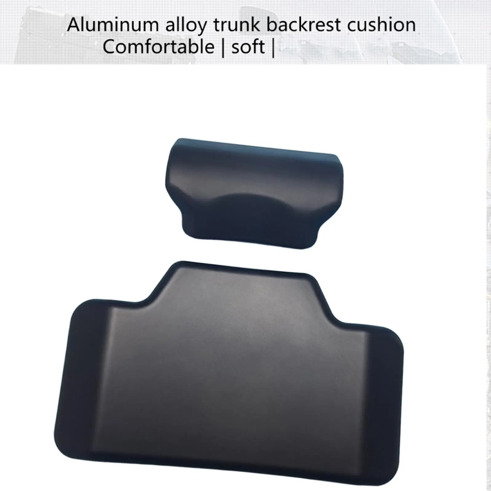 Respaldo negro para motocicleta, funda superior trasera suave, accesorios de modificación de cojín, almohadilla trasera Universal de fácil instalación para pasajero