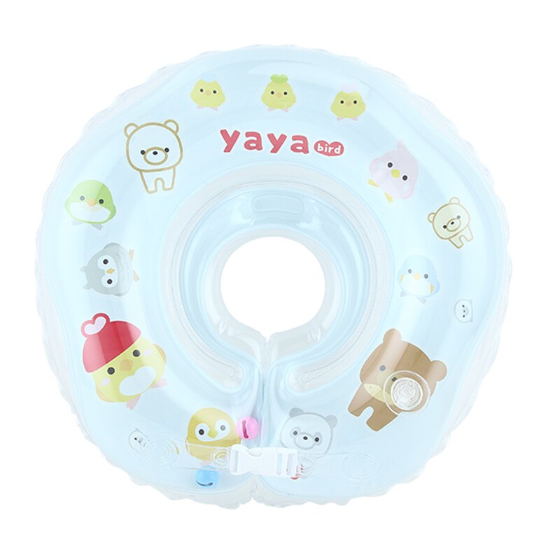 Newborn Bath Swimming Pool Water Fun Children Carton Float Circle yayabird Store Yayabird: S4  Light Blue