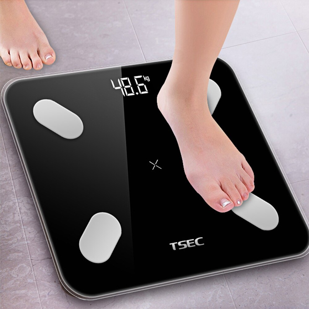 Digital Smart Body Fat Weight Scale Smart Touch Weight Scales LCD App Control Track Body Weight BMI Fat Water Calories Muscle