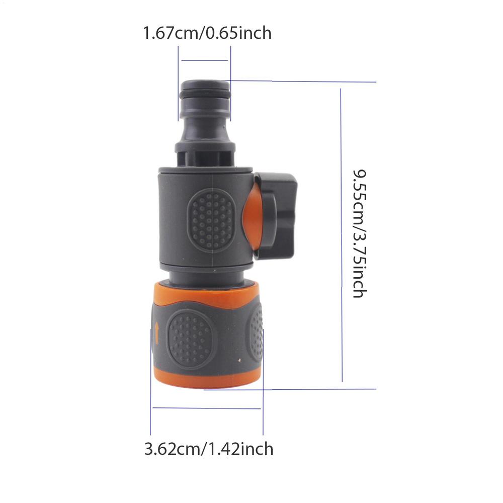 Quick Connect Hose Fittings in-Lines Water Hose Fittings Quick Release Water Hose Adapter Connector with Control Valve for Join: Default Title