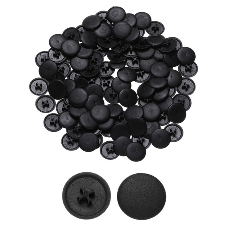 100Pcs Hinged Plastic Screw Cap Cover Fold Snap Protective Cap Button For Car Furniture Decorative Nuts Cover Bolts Hardware