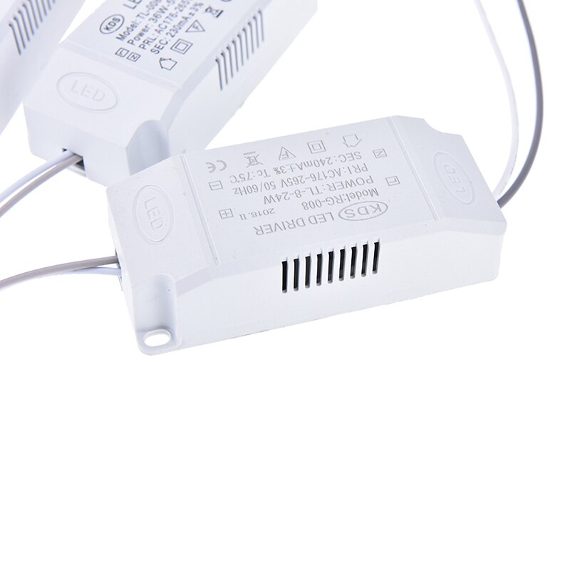 Lystransformatorer til led downlight 240ma 50/60hz ac 167-285v led konstant driver 8-24w 24-36w 36-50w strømforsyning