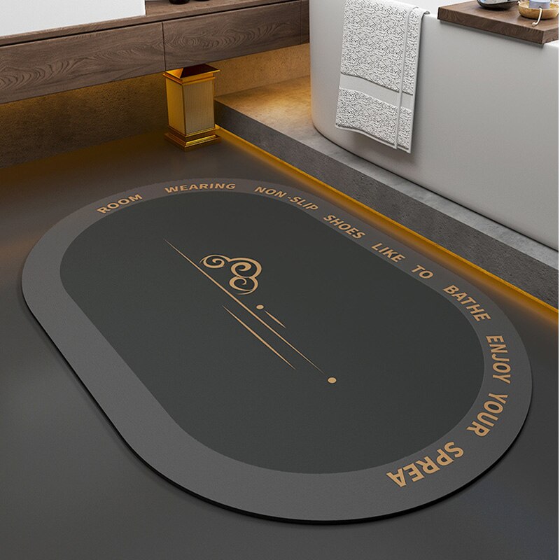 Tapis de bain Super absorbant, paillasson antidérapant en Diatomite douce à séchage rapide, tapis de salle de bain, décoration de la maison, paillasson d'entrée de cuisine
