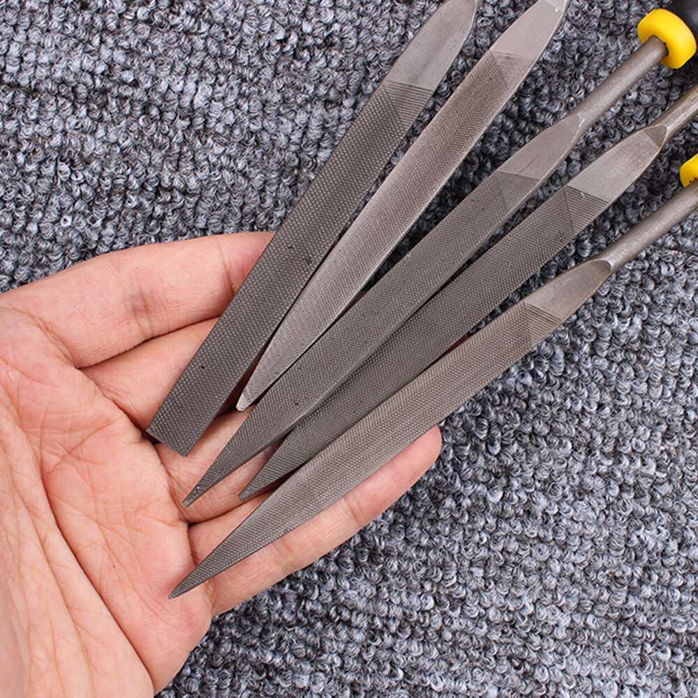 LUXIANZI 5PCS Needle Files Set Mini Metal Rasp For Wood Carving Tool Metal Glass Stone Craft Steel Rasp Hand File Tool Kit
