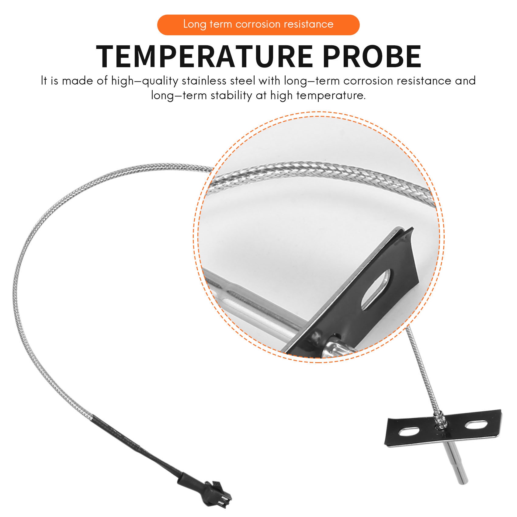 Replacement Temperature Probe Sensor for Pit Boss Pellet Grills and Smokers
