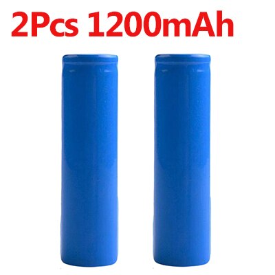 2 stks 18650 3.7 v 1200 mah 1500 mah 1800 mah 2000 mah 2200 mah 2600 mah 18650 Batterij Oplaadbare li-on Batterij voor LED Zaklamp: 2pcs 1200mAh Battery