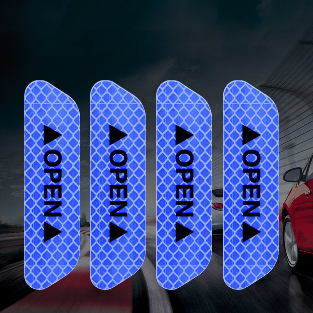 Safety Reflective Sticker For Car Warning Sticker Open Sticker For Wheel Eyebrows Opening Sticker Diamond Reflective Sticker