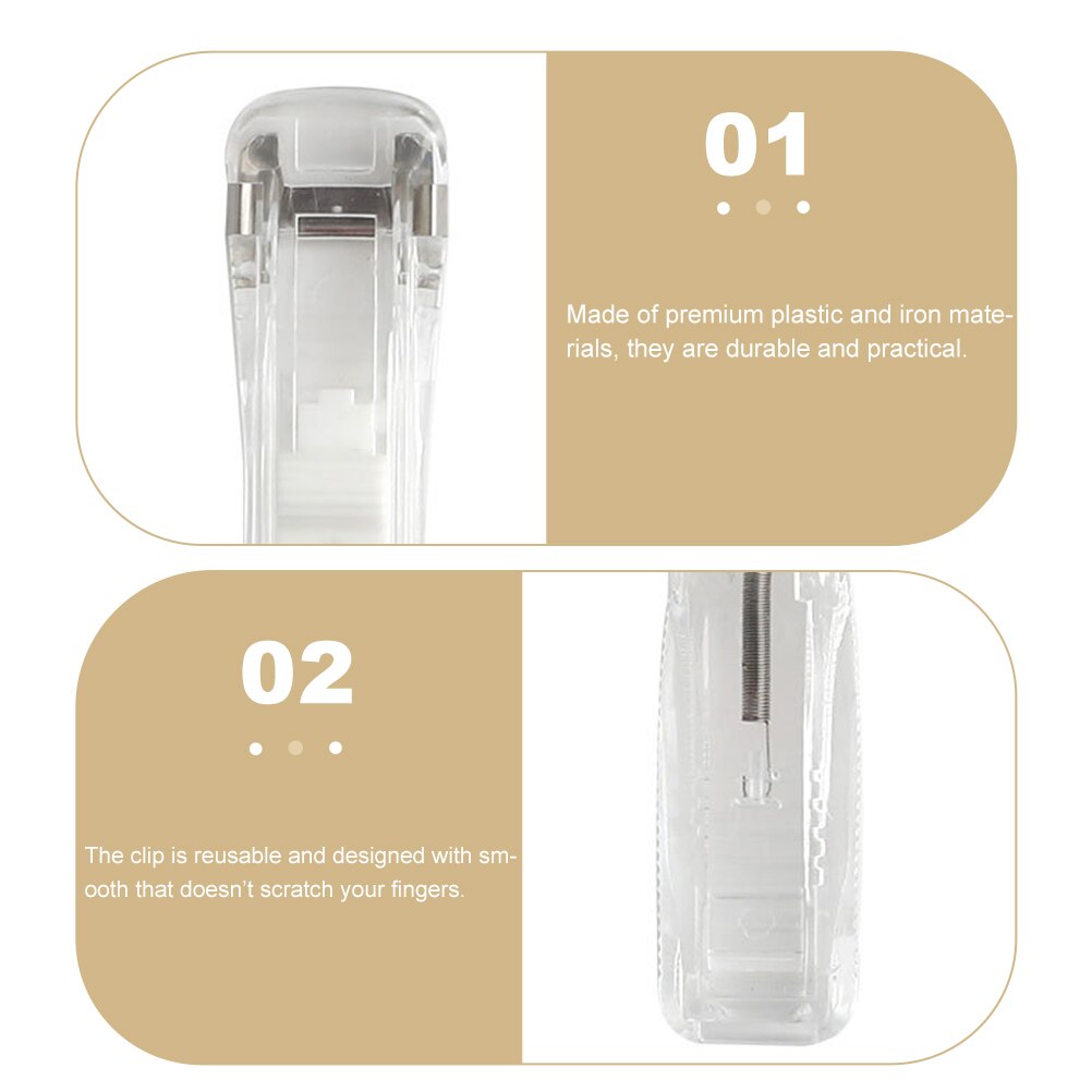 1 Set of Portable Stapler Book Binding Tools Paper Clips Dispenser for Office