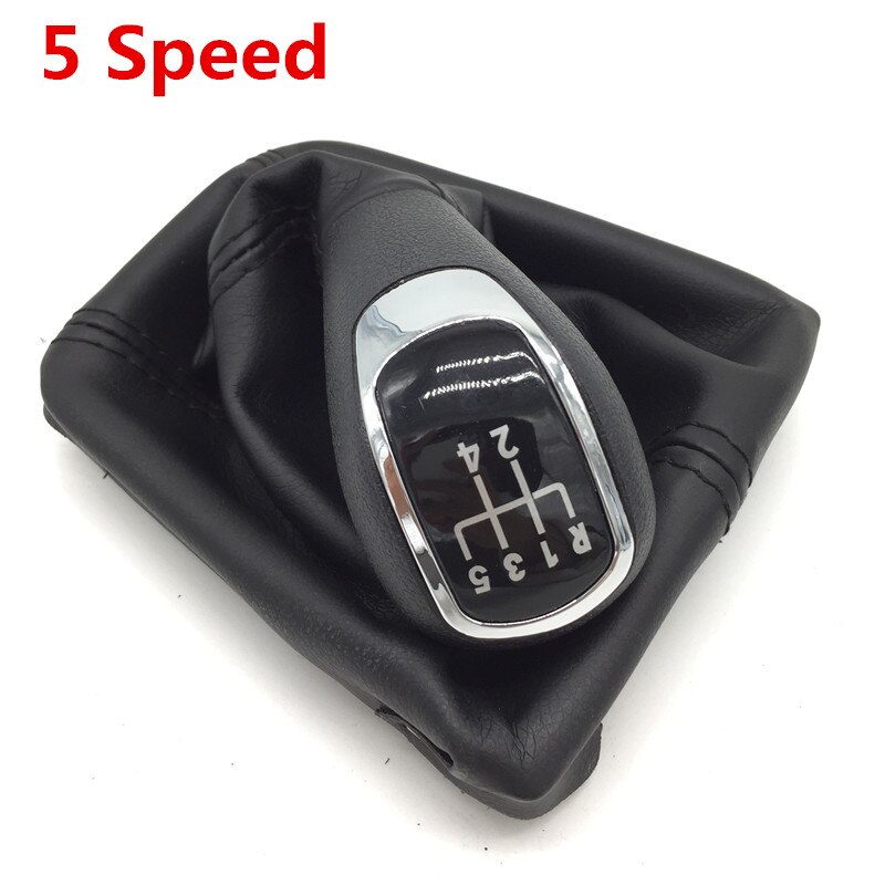 Für Skoda Octavia II / Superb II / Yeti Manuelle Getriebe schaltknauf Hebel Gamasche Boot Abdeckung Fall Kragen: 5 Speed