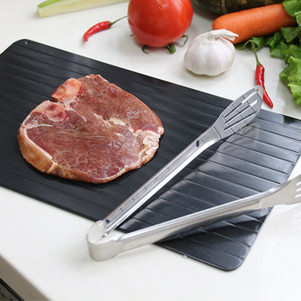 Defrosting Tray Silicone Corners Frozen Food Thaw Board Corners Fast Defrosting Plate Quick Thawing Defrost Mat Kitchen Tools